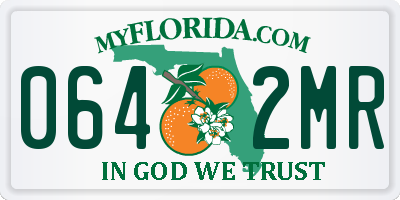 FL license plate 0642MR