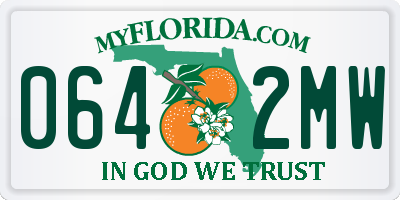 FL license plate 0642MW