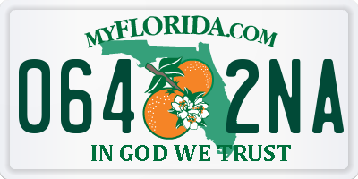 FL license plate 0642NA