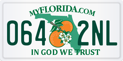 FL license plate 0642NL