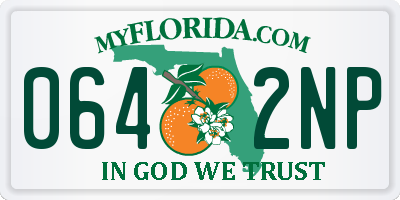 FL license plate 0642NP