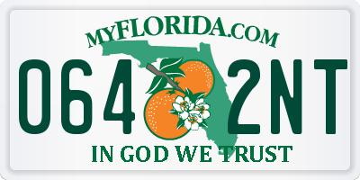 FL license plate 0642NT