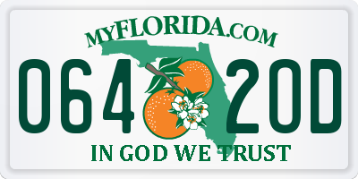 FL license plate 0642OD