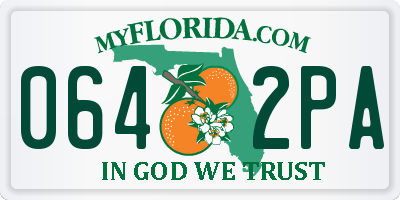 FL license plate 0642PA