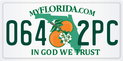 FL license plate 0642PC