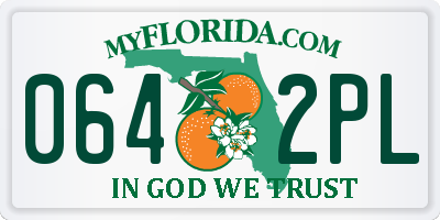 FL license plate 0642PL