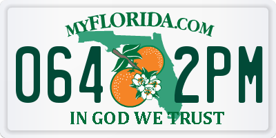 FL license plate 0642PM