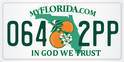 FL license plate 0642PP
