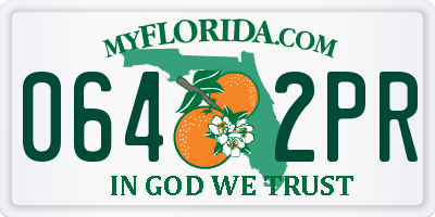 FL license plate 0642PR