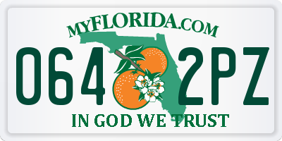 FL license plate 0642PZ