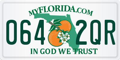 FL license plate 0642QR