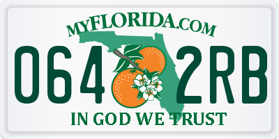 FL license plate 0642RB