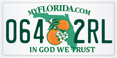 FL license plate 0642RL