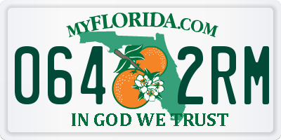 FL license plate 0642RM