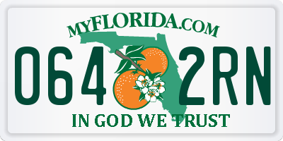 FL license plate 0642RN