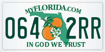 FL license plate 0642RR