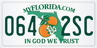 FL license plate 0642SC