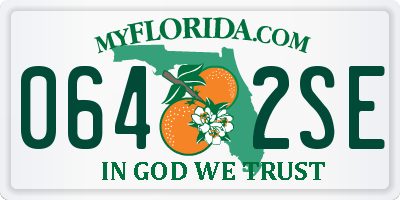 FL license plate 0642SE