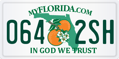 FL license plate 0642SH
