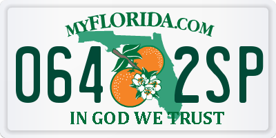 FL license plate 0642SP
