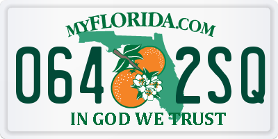 FL license plate 0642SQ