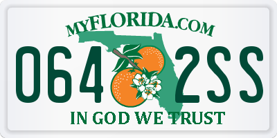 FL license plate 0642SS