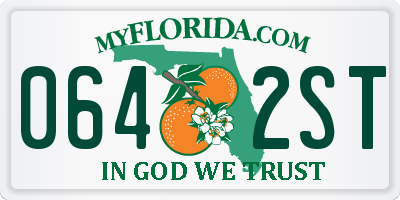 FL license plate 0642ST