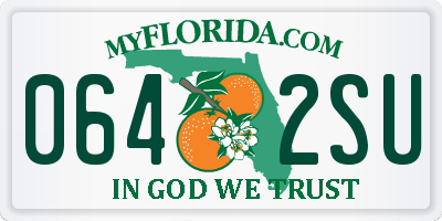 FL license plate 0642SU