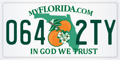 FL license plate 0642TY
