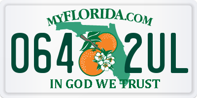 FL license plate 0642UL