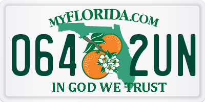 FL license plate 0642UN