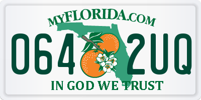 FL license plate 0642UQ