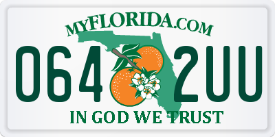 FL license plate 0642UU