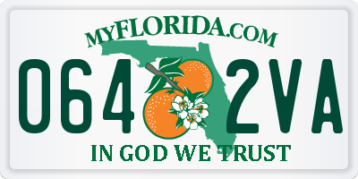 FL license plate 0642VA