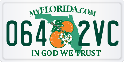 FL license plate 0642VC