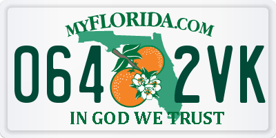 FL license plate 0642VK