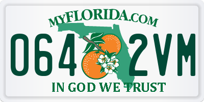 FL license plate 0642VM