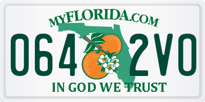FL license plate 0642VO