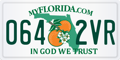 FL license plate 0642VR