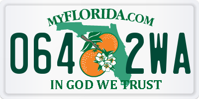 FL license plate 0642WA