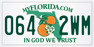 FL license plate 0642WM