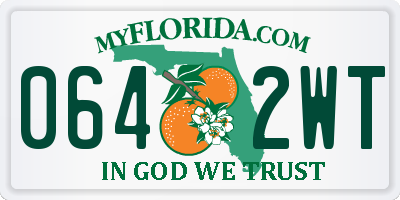 FL license plate 0642WT
