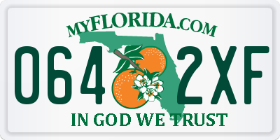 FL license plate 0642XF