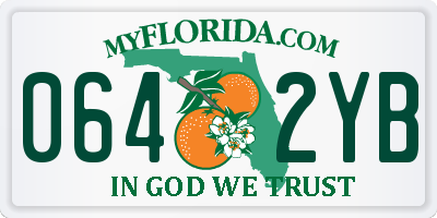 FL license plate 0642YB