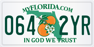 FL license plate 0642YR