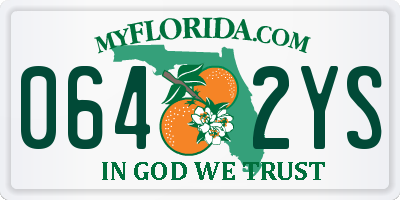 FL license plate 0642YS