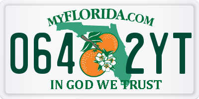 FL license plate 0642YT