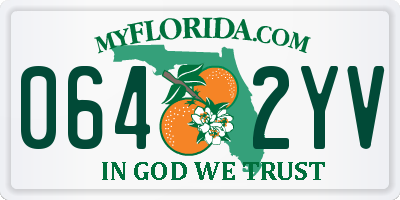 FL license plate 0642YV
