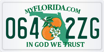 FL license plate 0642ZG
