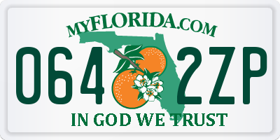 FL license plate 0642ZP
